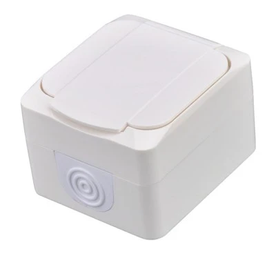 Розетка Ip44 Schuko з кришкою